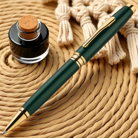 Cross AT0662-14 Coventry Metallic Green Lacquer Gold BP